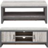 GFW Boston 2 Piece Furniture Set with 113 cm TV Unit - Grey