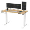 Golsby Adjustable Metal Base Computer Desk