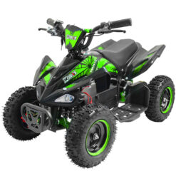 (Green) ZORAX 6" Wheel 1000W 36V Electric Kids QUAD BIKE Junior RIDE ON MIDI Mini ATV