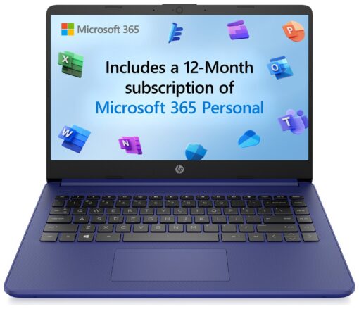 HP Stream 14s-dq0012na 14in Celeron 4GB 128GB Laptop - Blue