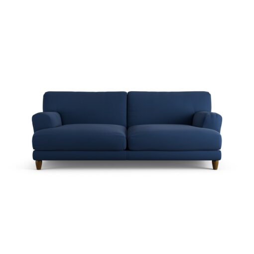 Habitat Askem Fabric 3 Seater Sofa - Navy Blue - Dark Leg