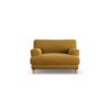 Habitat Askem Fabric Cuddle Chair - Gold - Ash Leg