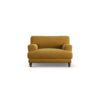 Habitat Askem Fabric Cuddle Chair - Gold - Dark Leg