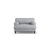 Habitat Askem Fabric Cuddle Chair - Grey - Dark Leg