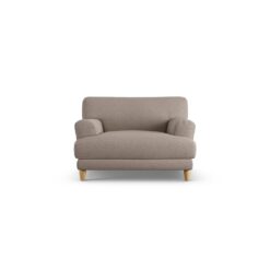 Habitat Askem Fabric Cuddle Chair - Mocha - Ash Leg