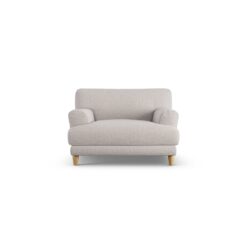 Habitat Askem Fabric Cuddle Chair - Natural - Ash Leg