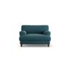 Habitat Askem Fabric Cuddle Chair - Teal - Dark Leg