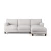 Habitat Askem Fabric Right Hand Corner Sofa-Natural-Dark Leg