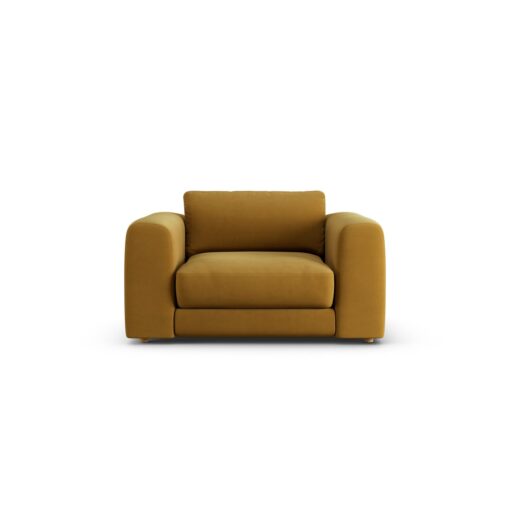 Habitat Ayr Fabric Cuddle Chair - Gold