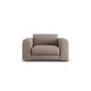 Habitat Ayr Fabric Cuddle Chair - Natural