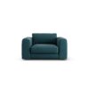 Habitat Ayr Fabric Cuddle Chair - Teal