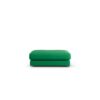 Habitat Ayr Fabric Footstool - Emerald Green - Ash Leg