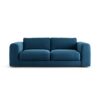 Habitat Ayr Large Velvet 3 Seater Sofa - Ink Blue