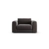 Habitat Ayr Velvet Cuddle Chair - Grey