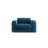 Habitat Ayr Velvet Cuddle Chair - Ink Blue