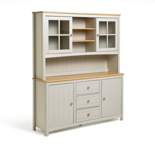 Habitat Bournemouth 4 Door 3 Drawer Sideboard -Light Grey