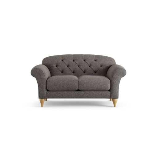 Habitat Brooker Fabric 2 Seater Sofa - Charcoal - Ash Leg