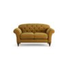 Habitat Brooker Fabric 2 Seater Sofa - Gold - Dark Leg