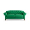 Habitat Brooker Fabric 3 Seater Sofa - Green - Dark Leg