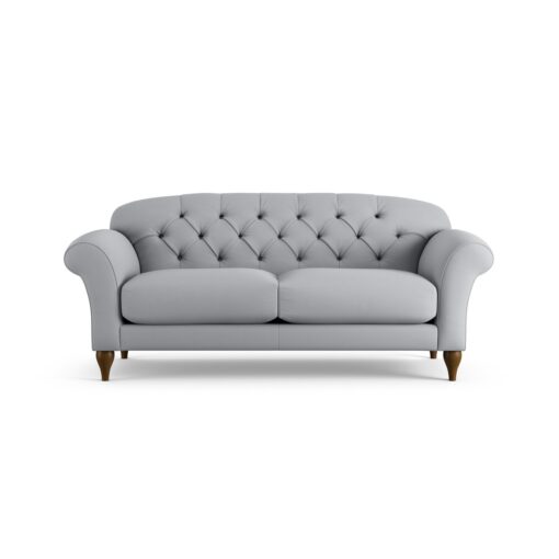 Habitat Brooker Fabric 3 Seater Sofa - Grey - Dark Leg