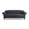 Habitat Brooker Fabric 4 Seater Sofa - Charcoal - Dark Leg