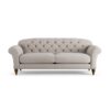 Habitat Brooker Fabric 4 Seater Sofa - Stone - Dark Leg