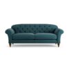 Habitat Brooker Fabric 4 Seater Sofa - Teal - Dark Leg