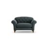 Habitat Brooker Fabric Cuddle Chair - Charcoal - Dark Leg