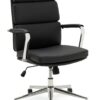 Habitat Callan Leather Mix Office Chair - Black