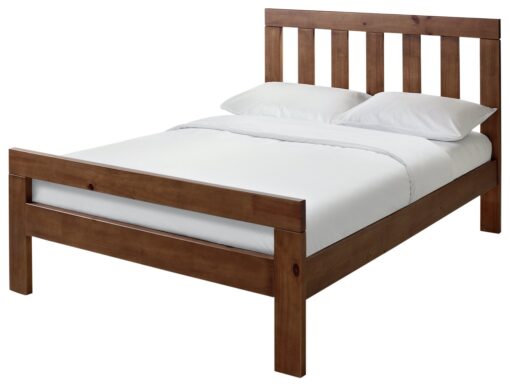 Habitat Chile Kingsize Wooden Bed Frame - Dark Stain