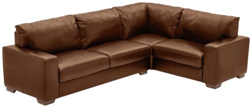 Habitat Eton Leather Right Hand Corner Sofa - Tan