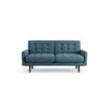 Habitat Fenner Fabric 2 Seater Sofa - Blue - Dark Leg