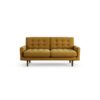 Habitat Fenner Fabric 2 Seater Sofa - Gold - Dark Leg