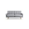 Habitat Fenner Fabric 2 Seater Sofa - Grey - Ash Leg