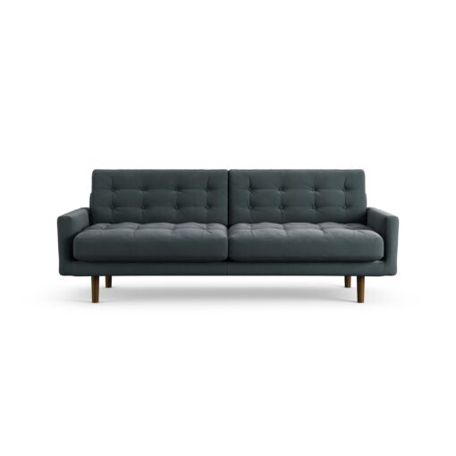 Habitat Fenner Fabric 3 Seater Sofa - Charcoal - Dark Leg