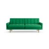 Habitat Fenner Fabric 3 Seater Sofa - Emerald Green -Ash Leg