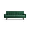 Habitat Fenner Fabric 3 Seater Sofa - Green - Dark Leg