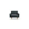 Habitat Fenner Fabric Armchair - Charcoal - Ash Leg