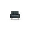 Habitat Fenner Fabric Armchair - Charcoal - Dark Leg