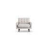 Habitat Fenner Fabric Armchair - Natural - Dark Leg