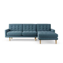 Habitat Fenner Right Hand Corner Sofa - Blue - Ash Leg