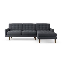 Habitat Fenner Right Hand Corner Sofa - Charcoal - Dark Leg