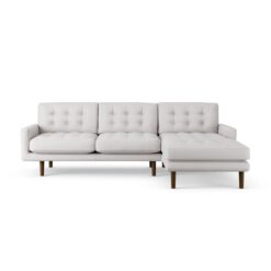 Habitat Fenner Right Hand Corner Sofa - Natural - Dark Leg