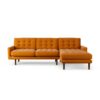 Habitat Fenner Right Hand Corner Sofa - Orange - Dark Leg