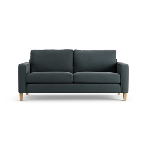 Habitat Flint Fabric 3 Seater Sofa - Charcoal - Ash Leg