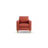 Habitat Flint Fabric Armchair - Papaya - Ash Leg