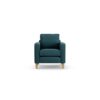 Habitat Flint Fabric Armchair - Teal - Ash Leg