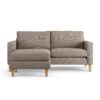 Habitat Flint Fabric Reversible 3 Seater Corner Sofa - Mocha