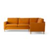 Habitat Flint Fabric Right Hand Corner Sofa - Orange-Ash Leg