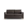 Habitat Flint Velvet 2 Seater Sofa Bed- Slate Grey - Ash Leg